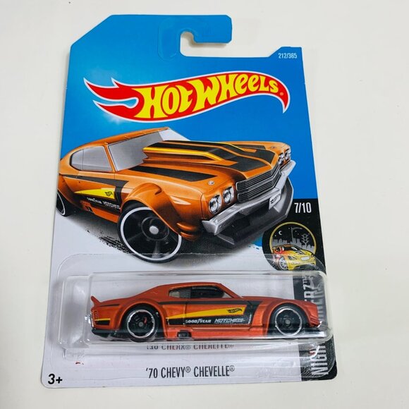 Hot Wheels Lot of 7 Die Cast Cars Baby Boomer Tooned Flames Nightburnerz Series - Picture 5 of 16